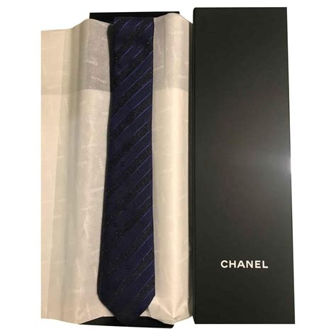 chanel tie silk